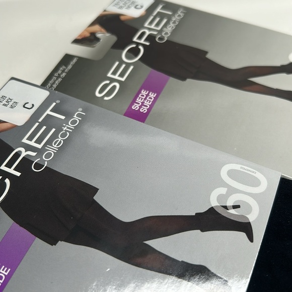 Secret Suede Collection Control Panty 2 Pairs Size C 130-160 lbs New In Package - Picture 7 of 7